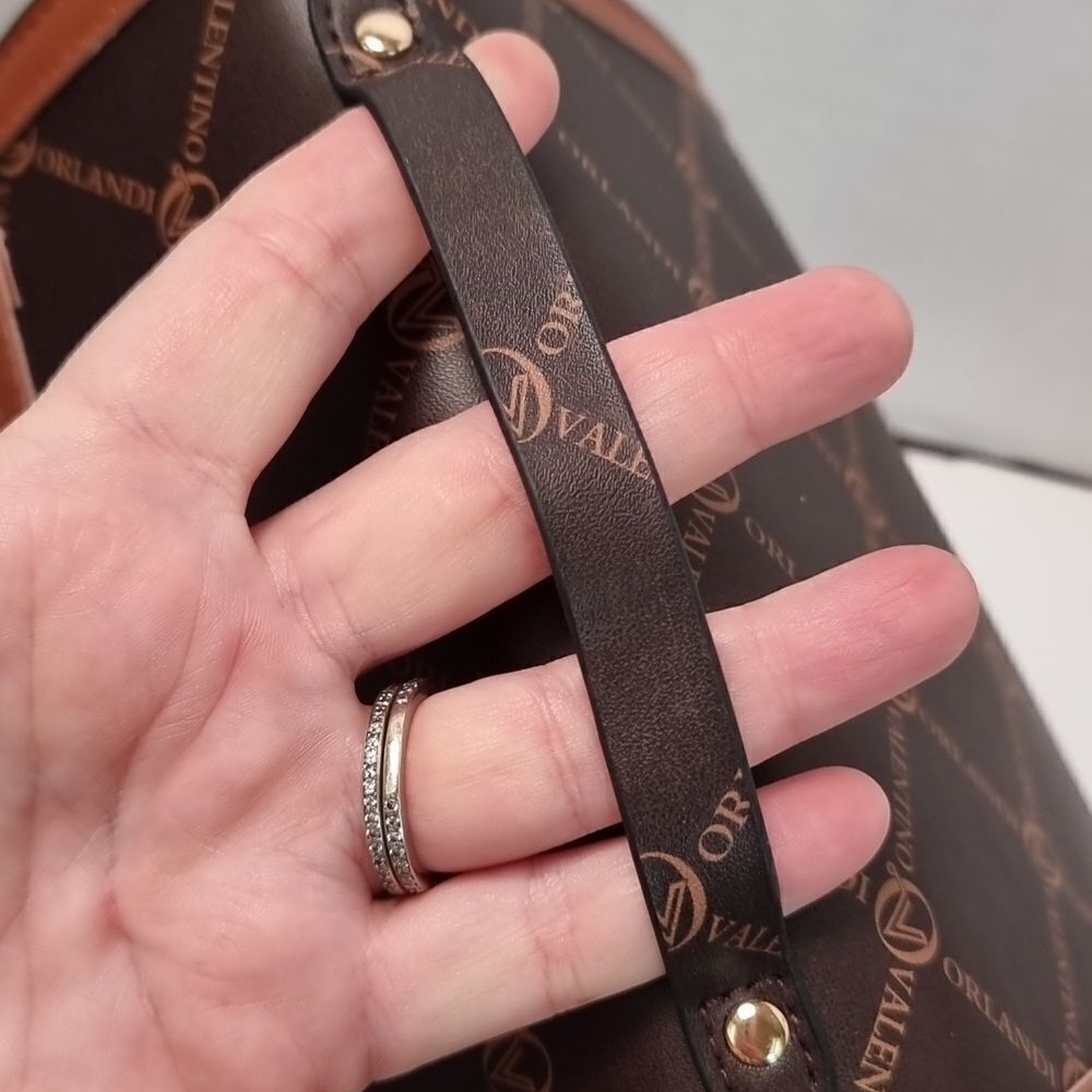 VALENTIO ORLANDO italian vegan leather crossbody bag purse - Picture 16 of 16